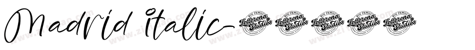Madrid Italic字体转换